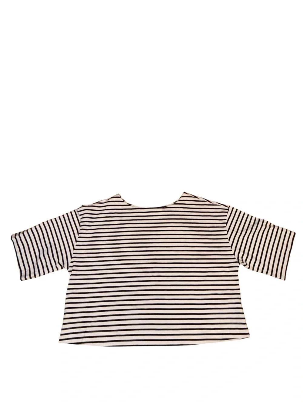 Women’s' Black & White Striped Cotton Top